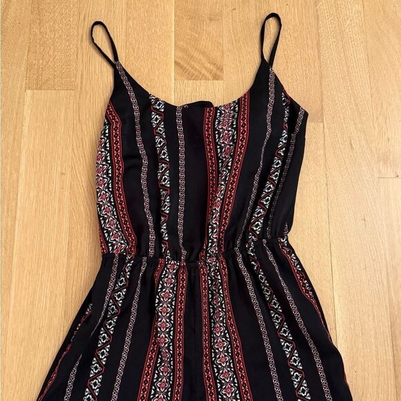 Dynamite Black and Red Jumpsuit with Flowing Silhouette - Picture 2 of 7